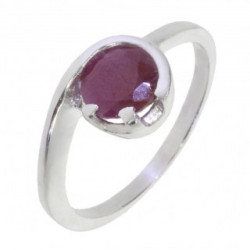 Ring M-25 Sterling Silver Ruby