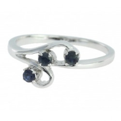 Ring M-26 Sterling Silver Sapphire