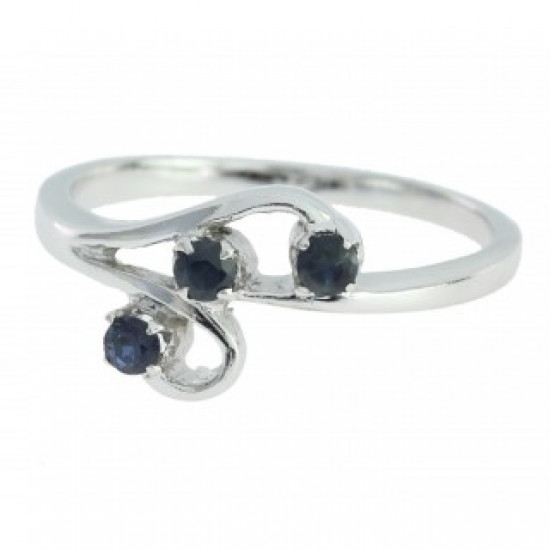 Ring M-26 Sterling Silver Sapphire