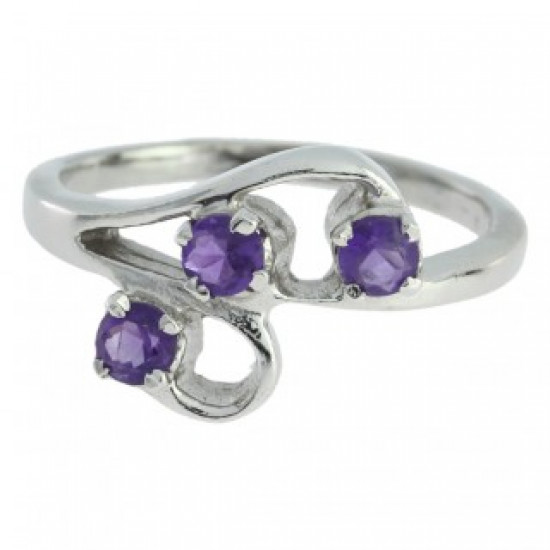 Ring M-26 Sterling Silver Amethyst Ring M-26 Sterling Silver Amethyst
