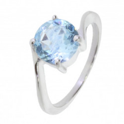 Ring M-29 Sterling Silver Blue Topaz