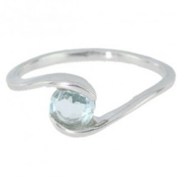 Ring M-32 Sterling Silver Aquamarine