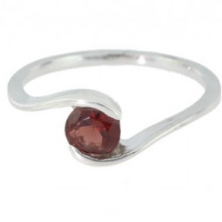 Ring M-32 Sterling Silver Garnet