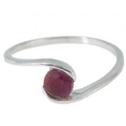 Ring M-32 Sterling Silver Ruby