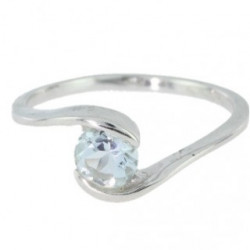 Ring M-32 Sterling Silver Blue Topaz
