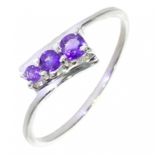 Ring M-37 Sterling Silver Amethyst Ring M-37 Sterling Silver Amethyst