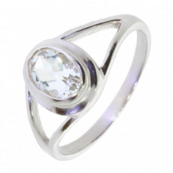 Ring M-38 Sterling Silver Aquamarine