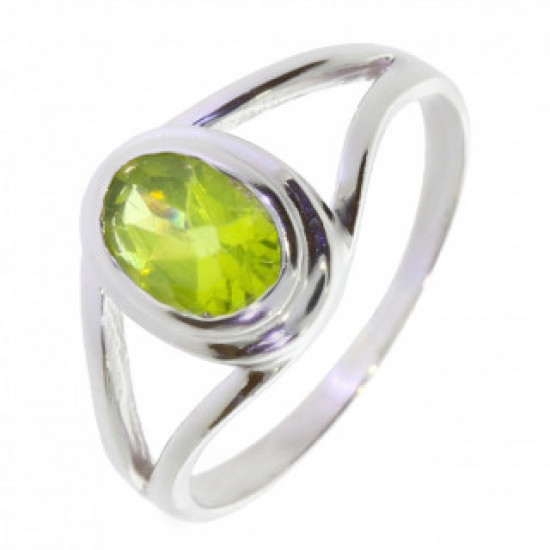 Ring M-38 Sterling Silver Peridot