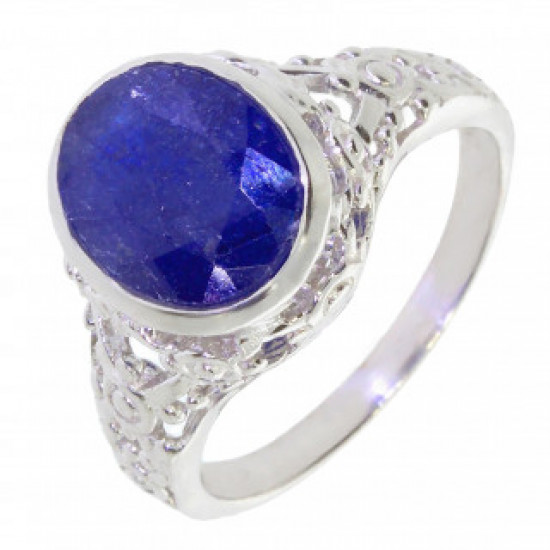 Ring M-40 Sterling Silver Sapphire