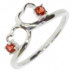 Ring M-42 Sterling Silver Garnet