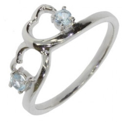 Ring M-42 Sterling Silver Blue Topaz