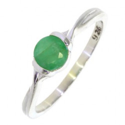 Ring M-43 Sterling Silver Emerald