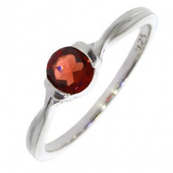 Ring M-43 Sterling Silver Garnet