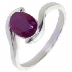 Ring M-45 Sterling Silver Ruby