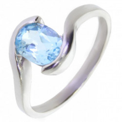 Ring M-45 Sterling Silver Blue Topaz