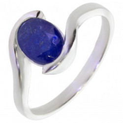 Ring M-45 Sterling Silver Sapphire