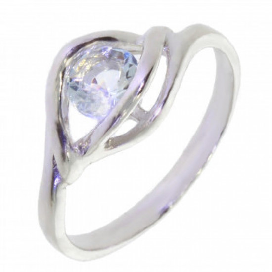 Bague M-47 aigue-marine argent