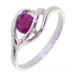 Ring M-47 Sterling Silver Ruby