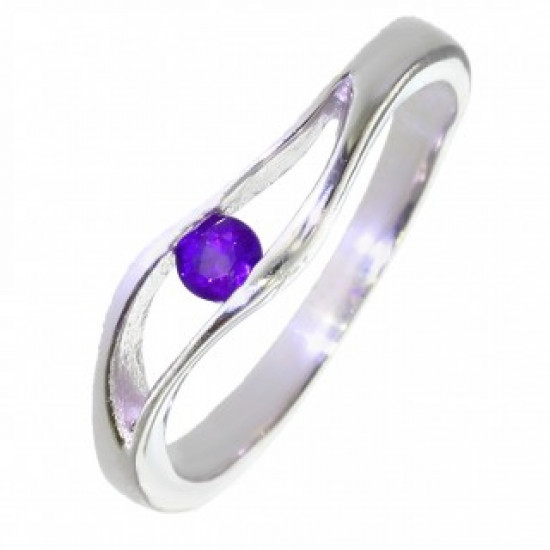 Ring M-48 Sterling Silver Amethyst Ring M-48 Sterling Silver Amethyst