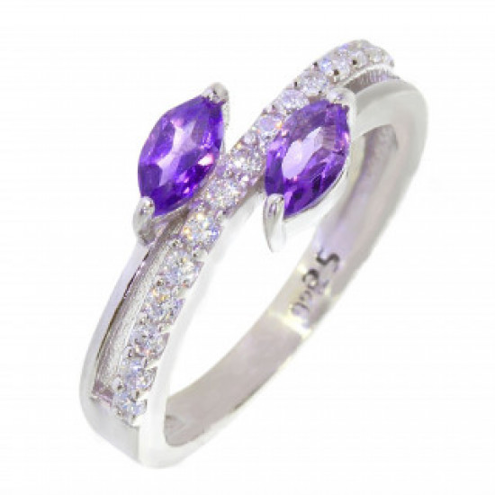 Ring M-52 Sterling Silver Amethyst Ring M-52 Sterling Silver Amethyst