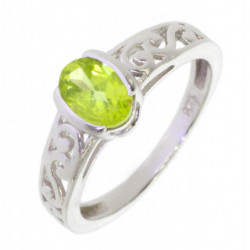 Ring M-59 Sterling Silver Peridot