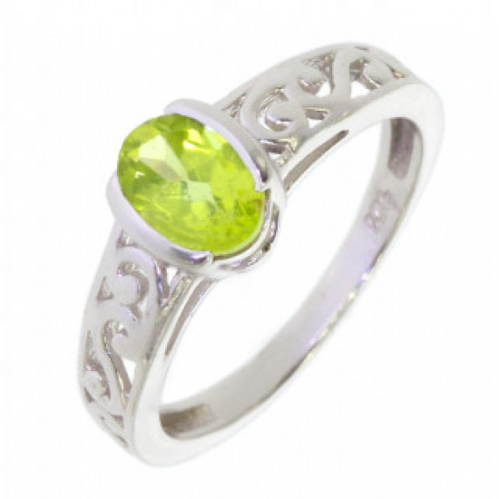 Ring M-59 Sterling Silver Peridot