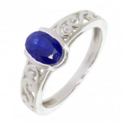 Ring M-59 Sterling Silver Sapphire