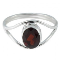 Bague J-09 grenat argent