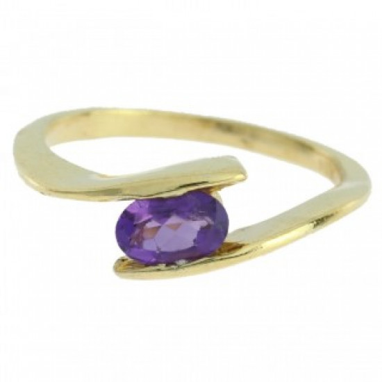 Ring J-19 Sterling Silver Amethyst