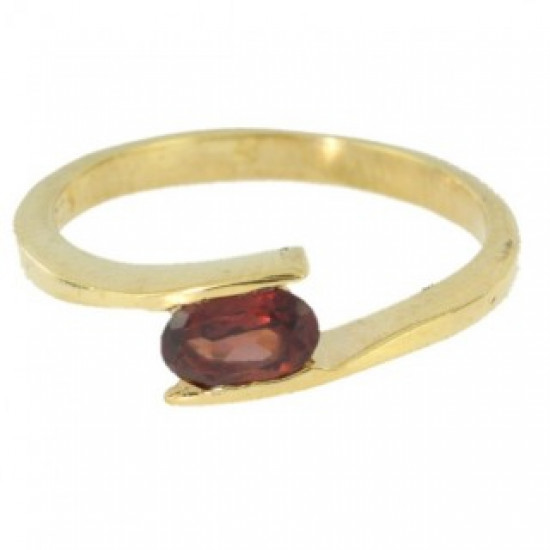 Ring J-19 Vermeil Garnet