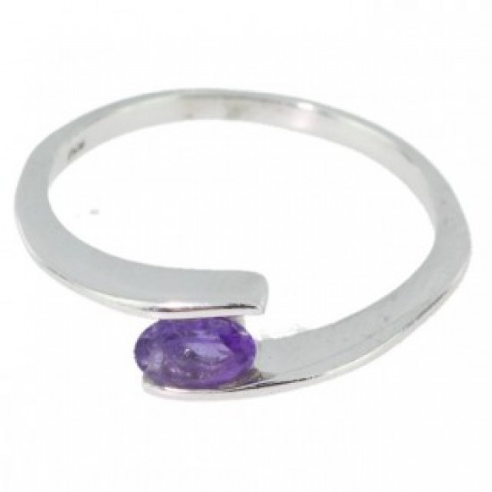 Bague J-19 améthyste argent