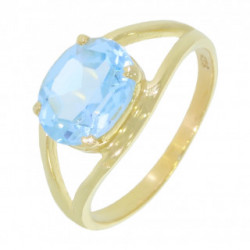 Ring M-01 Vermeil Blue Topaz