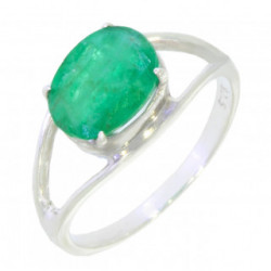 Ring M-01 Sterling Silver Emerald