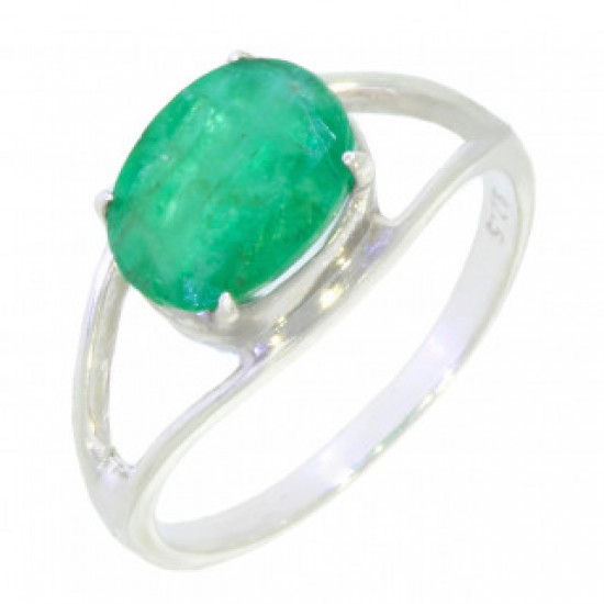 Ring M-01 Sterling Silver Emerald