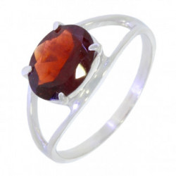 Ring M-01 Sterling Silver Garnet