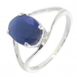 Ring M-01b Sterling Silver Sapphire