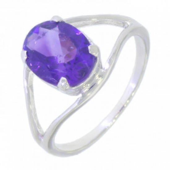 Ring M-01b Sterling Silver Amethyst Ring M-01b Sterling Silver Amethyst