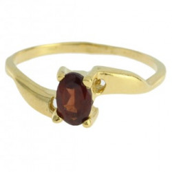 Bague J-01 grenat vermeil