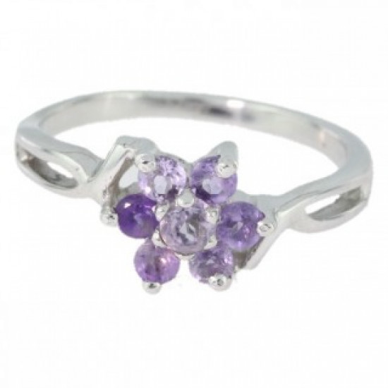 Bague J-02 améthyste argent Bague J-02 améthyste argent