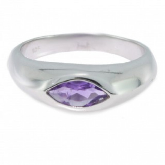 Bague J-03 améthyste argent Bague J-03 améthyste argent