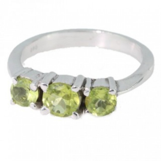 Bague J-04 péridot argent