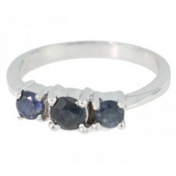 Bague J-04 saphir argent