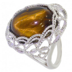 Ring 54-15 Sterling Silver Tiger's Eye