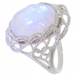 Ring 54-15 Sterling Silver Moonstone