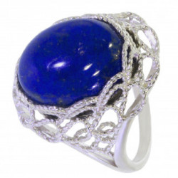 Ring 54-15 Sterling Silver Lapis Lazuli