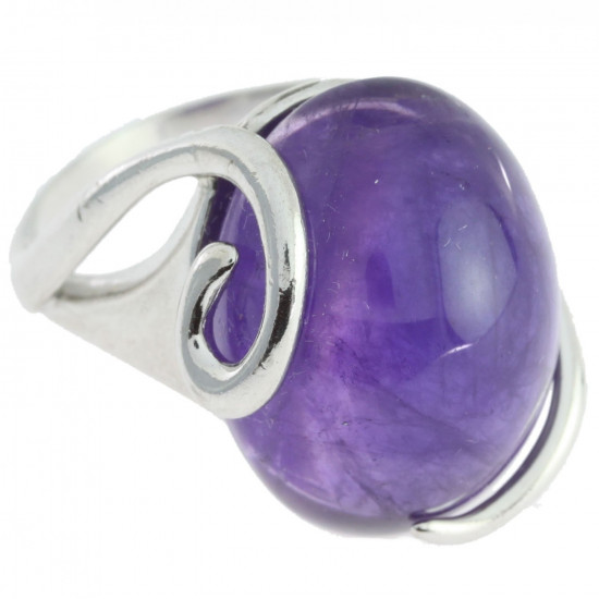 Ring 58-04 Sterling Silver Amethyst