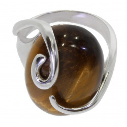 Ring 58-04 Sterling Silver Tiger's Eye