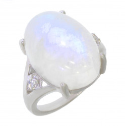Ring 58-07 Sterling Silver Moonstone