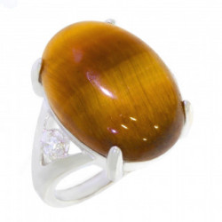 Ring 58-07 Sterling Silver Tiger's Eye