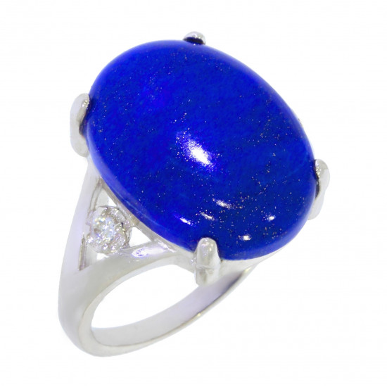 Ring 58-07 Sterling Silver Lapis Lazuli Ring 58-07 Sterling Silver Lapis Lazuli